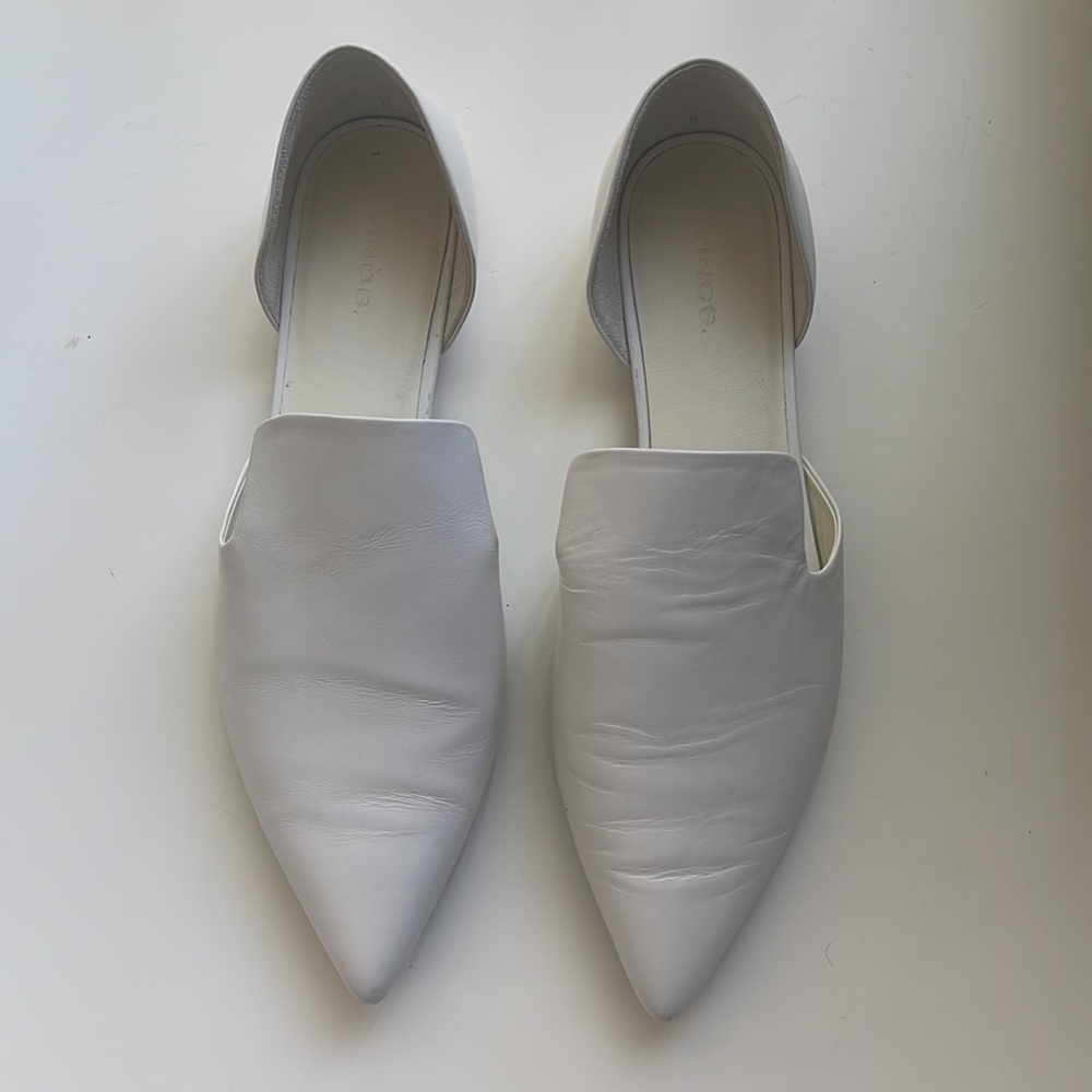 White Vince Loafers